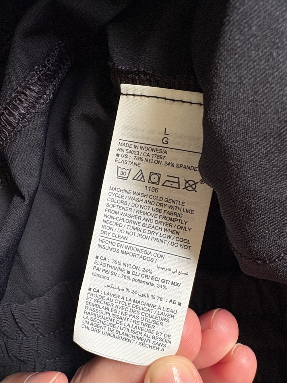 NWT Old Navy Black High-Rise Jogger Pants Go-Dry Size L - Picture 8 of 16